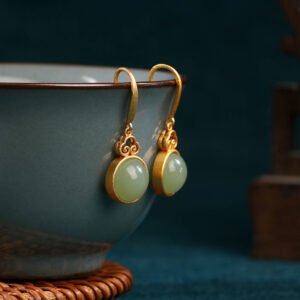 Gold Plated Retro Earrings