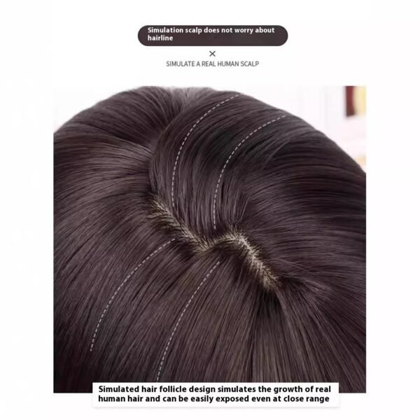 100% Human Hair Full Head Wig – Natural Look Daily Wear Wig for Women - Image 4