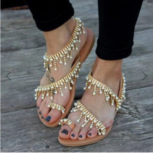 Flat Pearl Sandals