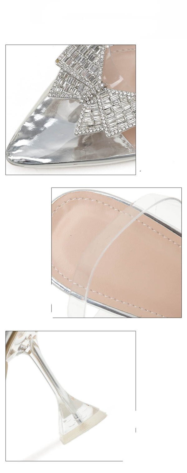 Transparent High Heel Sandals with Rhinestone Butterfly Wings – Elegant Party Heels - Image 5