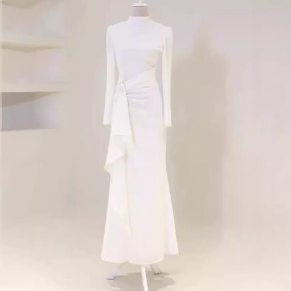 Elegant Three Dimensional Flower Dress for Women – Stylish Party & Evening Wear - Image 3