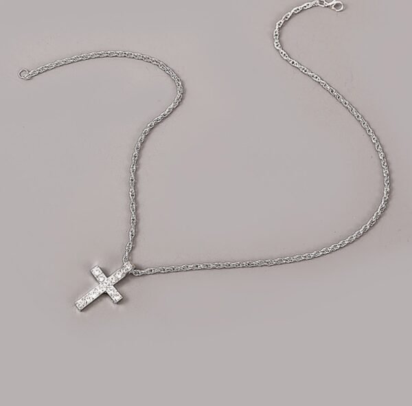 Cross Pendant Necklace – Punk Hip-Hop Rope Chain Jewelry - Image 5