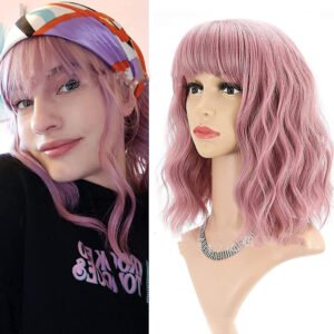 water ripple short curly wig