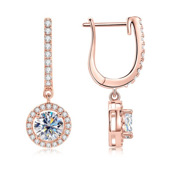 Light Luxury Diamond Earrings – High-End Special Design Women’s Jewelry - Image 3