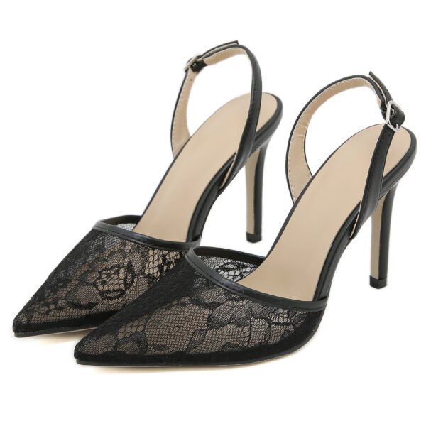 French Lace Wedding Heels for Women – Elegant Party High Heels - Image 5