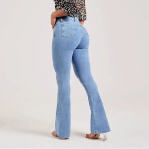 Light Color Bell-Bottom Pants