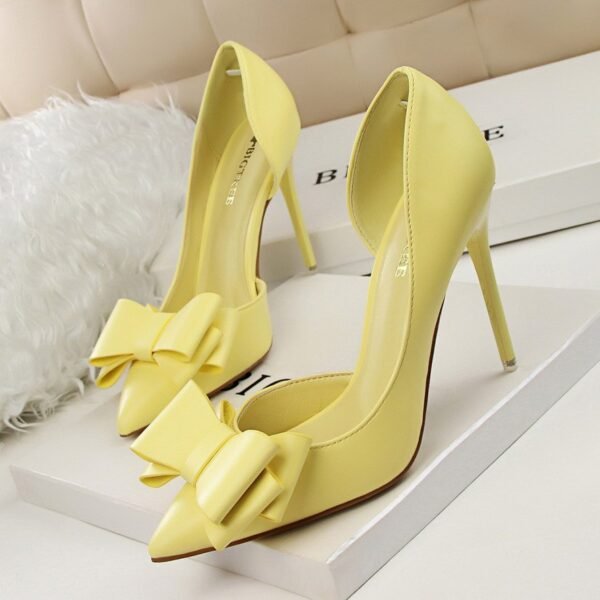 Pointed Toe Side Cutout Flats for Women – Shallow Mouth Design - Image 5