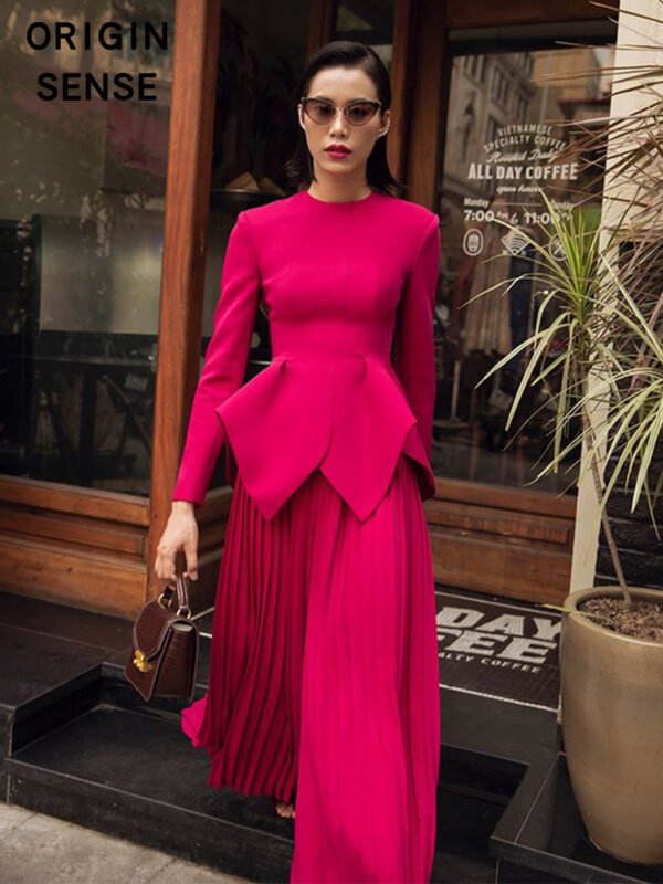 Elegant Wide-Leg Pant Suit for Women – Lightweight Fashion Set - Image 5