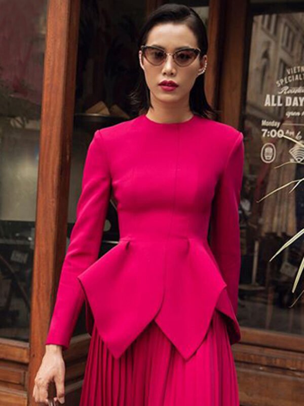 Elegant Wide-Leg Pant Suit for Women – Lightweight Fashion Set - Image 2