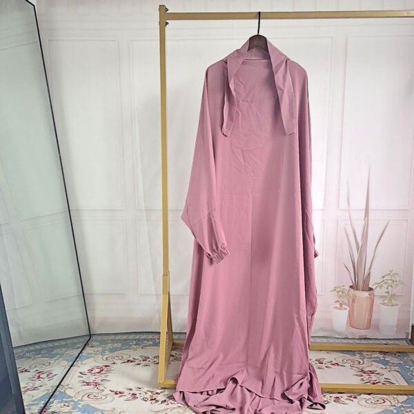 One-Piece Dubai Prayer Abaya – Turkish Style Islamic Dress - Image 4