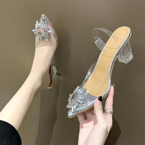 Glam Rhinestone Pointed Stiletto Heels - Image 6