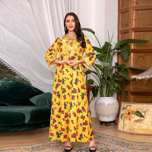 Dubai Abaya Dress for Women – Modest Middle Eastern Style - Image 7