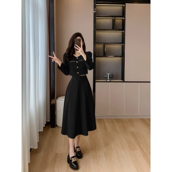 Spring Two-Piece Skirt Suit – Short Blazer & Mini Skirt Set - Image 5