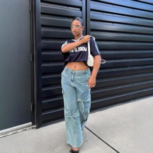 Wide-Leg Loose Trousers