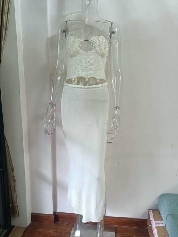 Women’s Handmade Beaded Top - Artistic Design & Boho Glam - Image 2