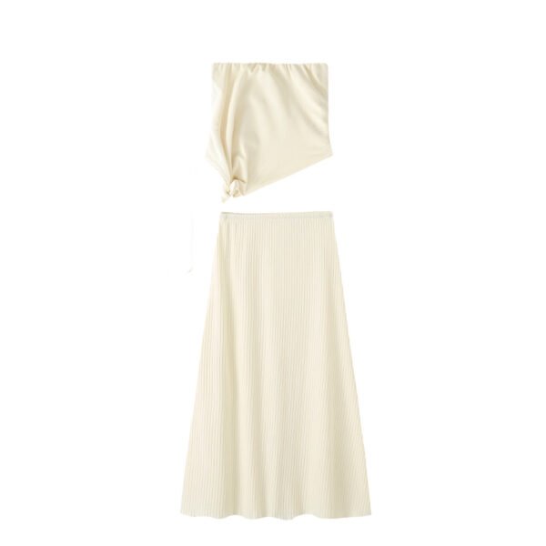 Tube Top Pleated Skirt Dress for Women - Image 6