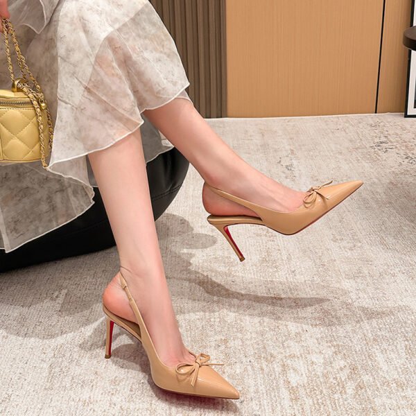 High Heels Low-cut Pointed-toe Shoes - Image 3