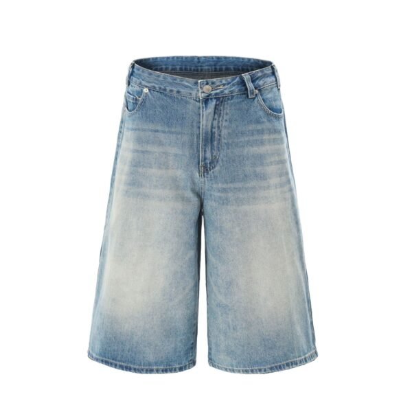 Women’s Washed Wide-Leg Jeans – American High Street Style Denim - Image 6