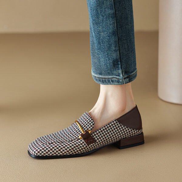 Chic Square-Toe Thick Heel Shoes for Women - Image 3