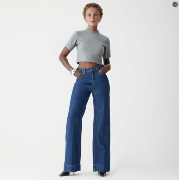 Women’s Loose-Fit Elastic Waist Denim Trousers – Comfy Casual Jeans - Image 2