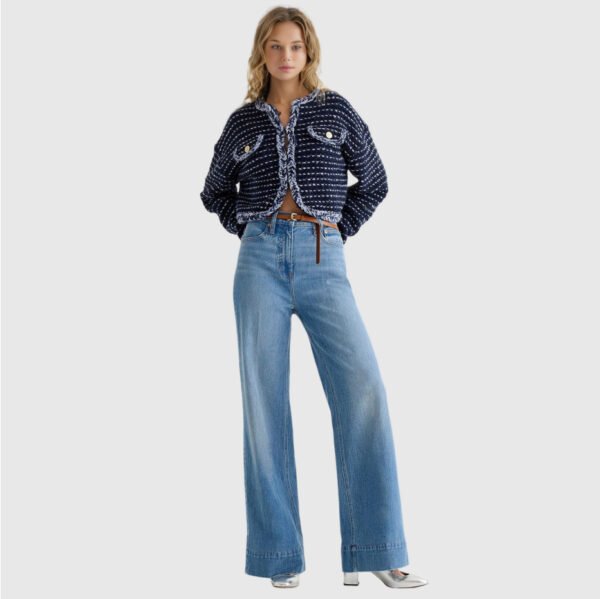 Women’s Loose-Fit Elastic Waist Denim Trousers – Comfy Casual Jeans - Image 6