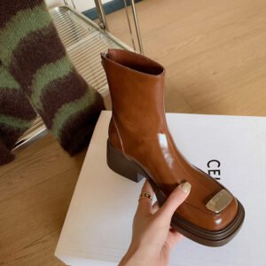 Vintage Chunky Heel Boots