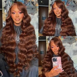 Wavy Brown Lace Front Wig