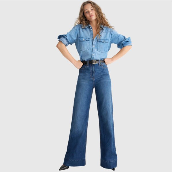 Women’s Loose-Fit Elastic Waist Denim Trousers – Comfy Casual Jeans - Image 7