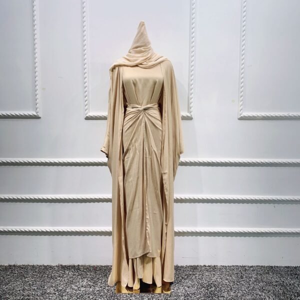 Muslim Women’s Kaftan Abaya Set – Dubai & Turkish Style - Image 2