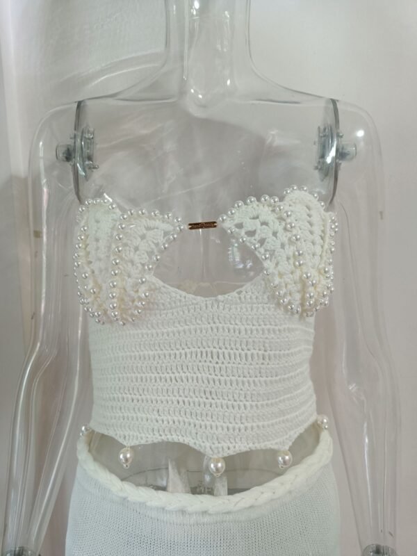Women’s Handmade Beaded Top - Artistic Design & Boho Glam - Image 3
