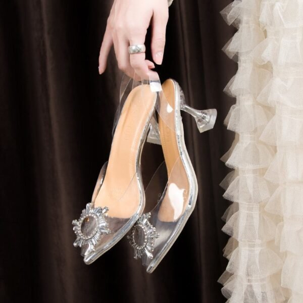 Glam Rhinestone Pointed Stiletto Heels - Image 7