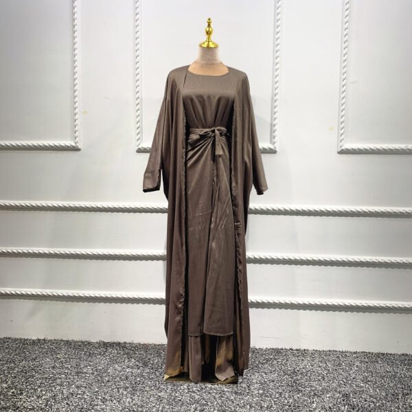 Muslim Women’s Kaftan Abaya Set – Dubai & Turkish Style - Image 3