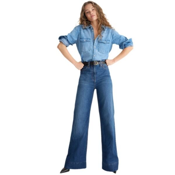 Women’s Loose-Fit Elastic Waist Denim Trousers – Comfy Casual Jeans - Image 9