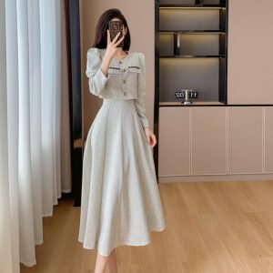 Women’s Spring Two-Piece Skirt Suit