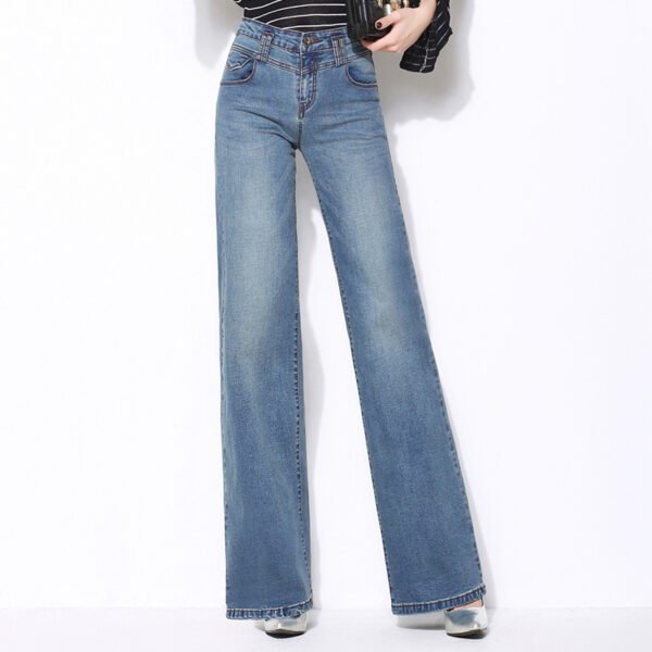 Wide-Leg Straight Denim Jeans for Women – Effortless Spring & Fall Vibes - Image 5