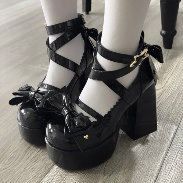 Mary Jane Chunky Heel High Heels