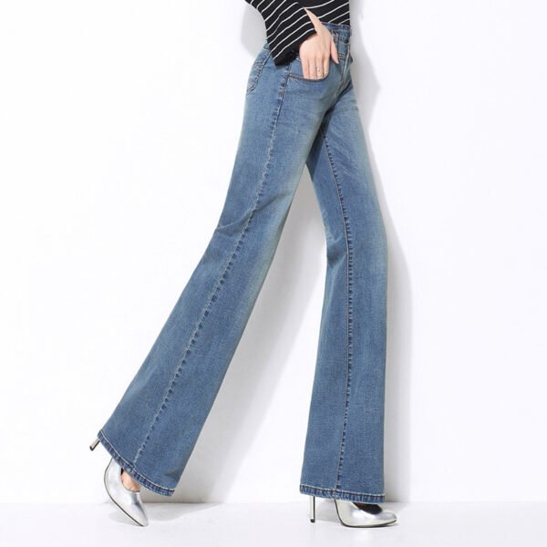 Wide-Leg Straight Denim Jeans for Women – Effortless Spring & Fall Vibes - Image 4