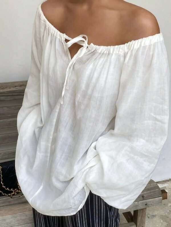 Women's Casual Beach Holiday Style Loose Shirt - Image 4