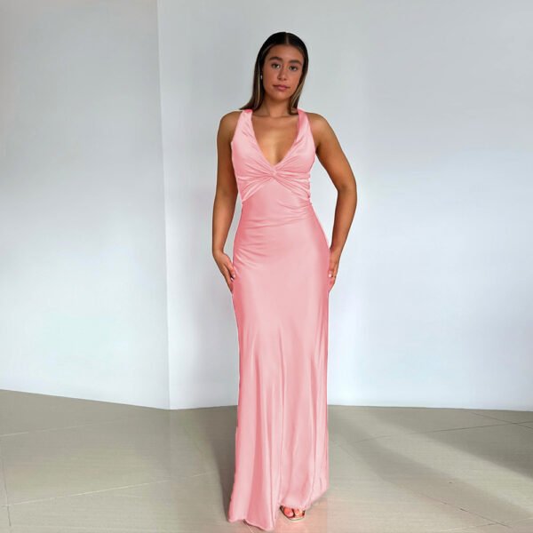 Fashion Personality Slim Fit Satin Dress Women - Image 5