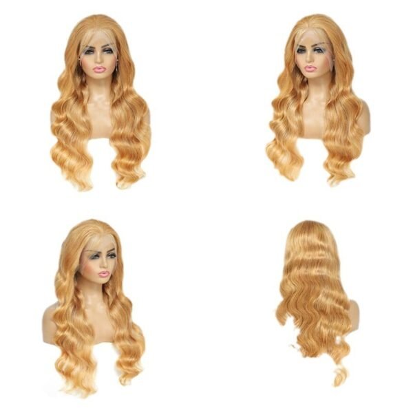 Human Hair Wig Front Lace All Real Hair 13 X4 Headgear - Image 2