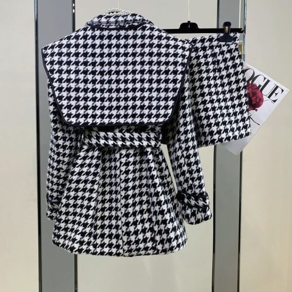 Celebrity Thousand Bird Lattice Small Fragrance Atmosphere Quality Design Sense Lapel Waist Jacket - Image 5