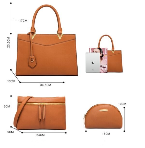 Large-capacity Four-piece Set Of European And American Fashion Handbags - Image 3
