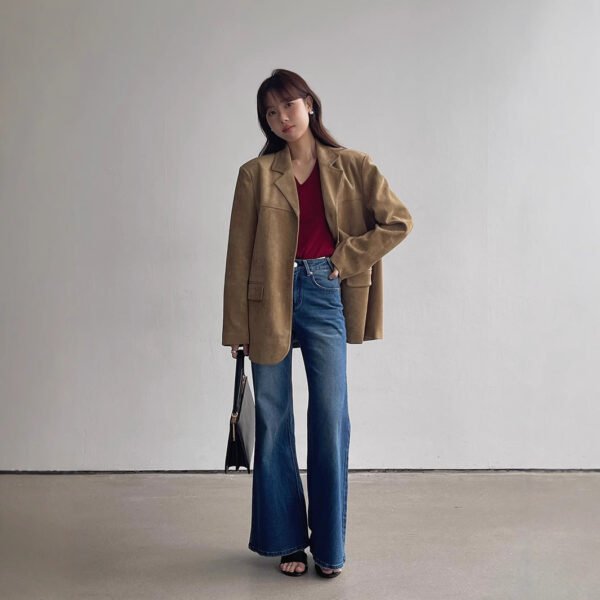 Women's Autumn New High Waist Slimming And Straight Wide Leg Mop Pants - Image 2