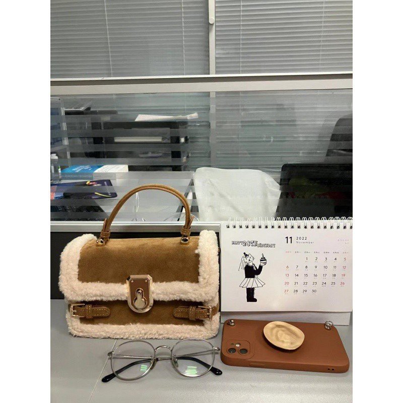 Plush Stitching Advanced Texture All-match Crossbody Handbag - Image 2