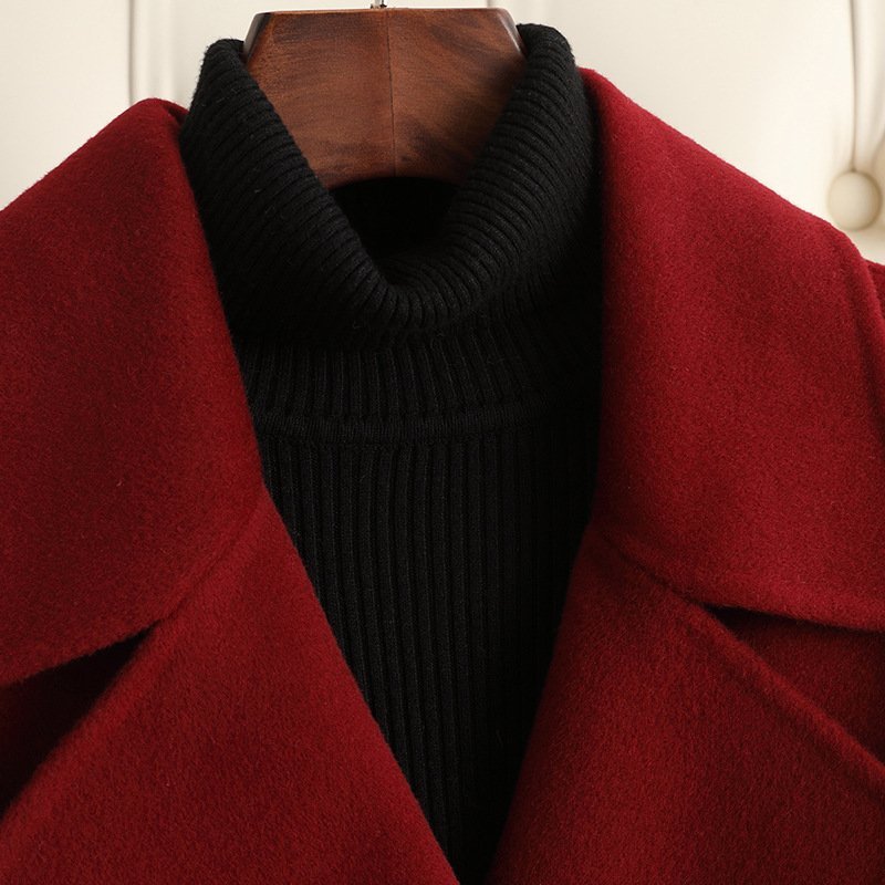 Autumn And Winter Temperament Korean Style Woolen Coat Women - Image 3