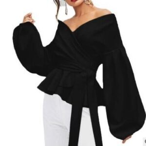 Women Sexy Shirts Ladies Bowknot Shirt