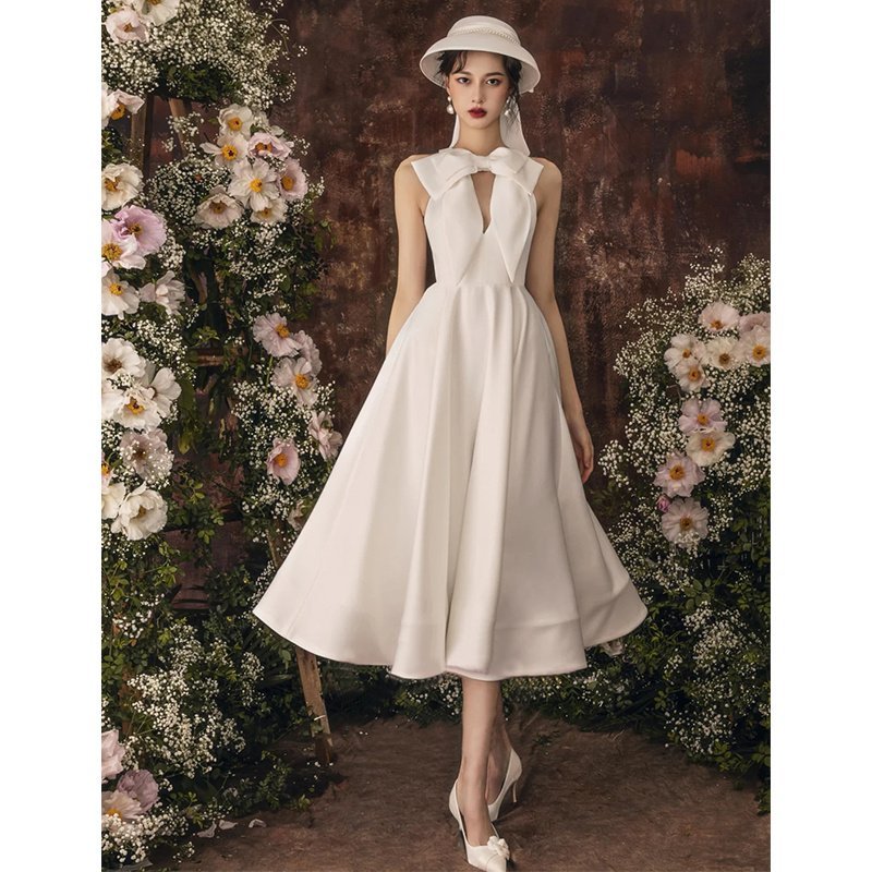 Women's Fashion Casual Temperament Satin Dress - Image 6