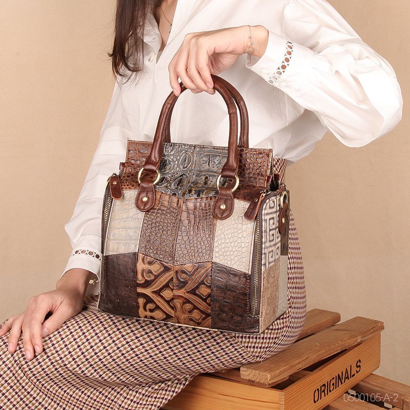 Women’s Large Capacity Genuine Leather Multifunctional Portable Shoulder Bag