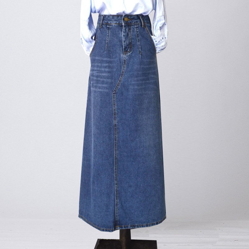 Wear Frayed Long Skirts Women's Long Skirts Denim Skirts - Image 6
