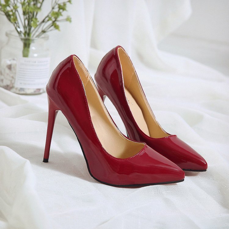 New Pointed Stiletto High Heels Sexy Shallow Mouth Single Shoes Large Size - Image 7